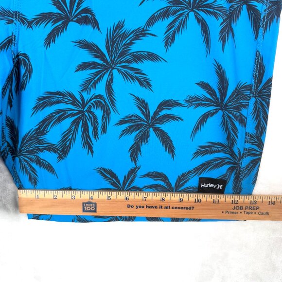 Hurley Weekender 20" Board Shorts Mens 38 Blue Palm Beach Surf Swim - Picture 10 of 10